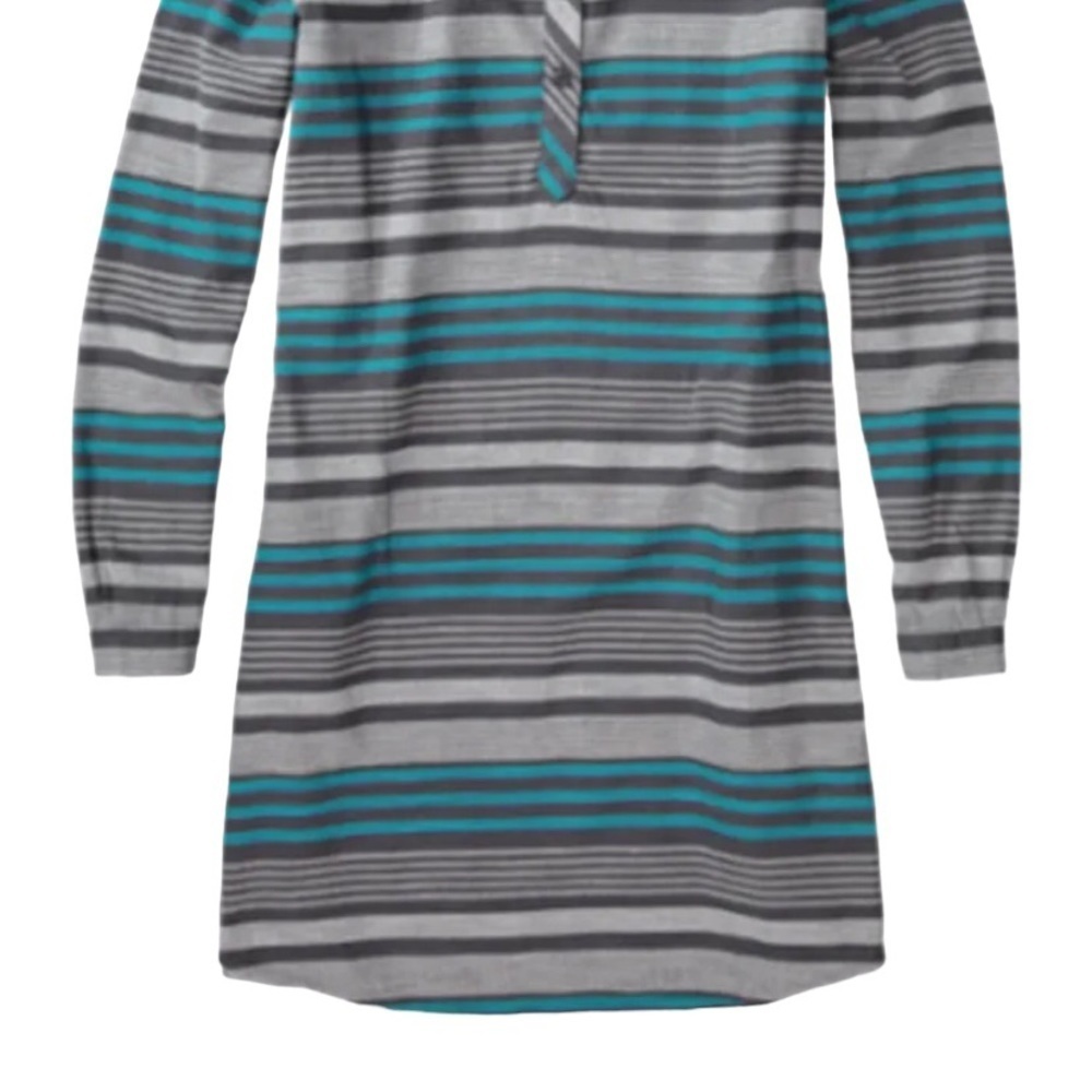 Patagonia Heywood Pin Yun Striped Flannel Organic cotton dress